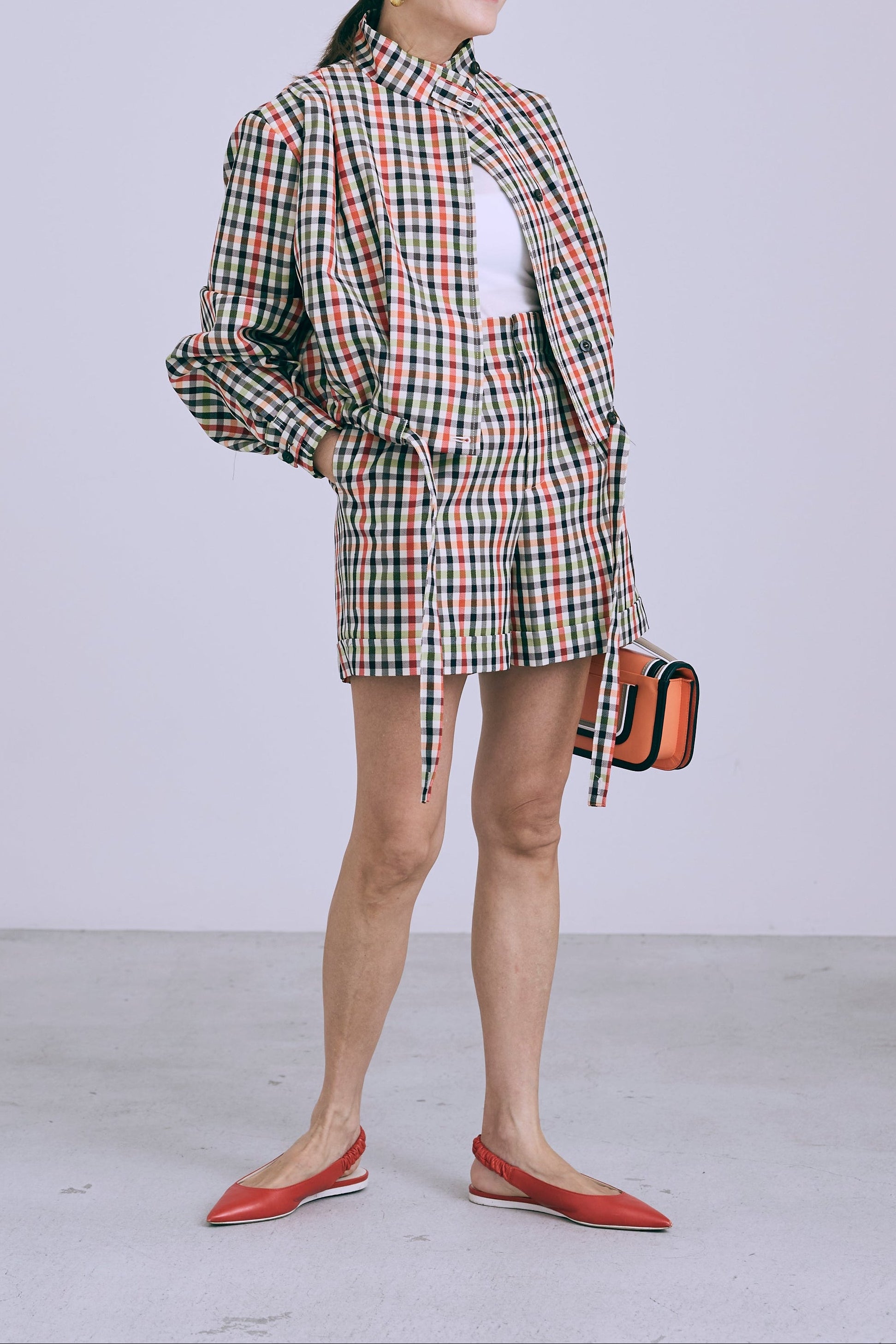 【PRE ORDER】Bloom blouson-Original check pattern-