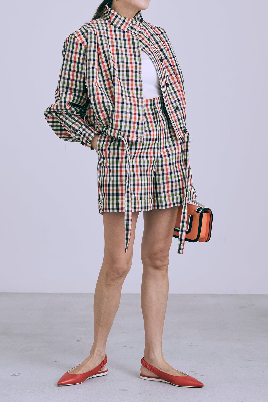 【PRE ORDER】Statement pants short -Original check pattern-