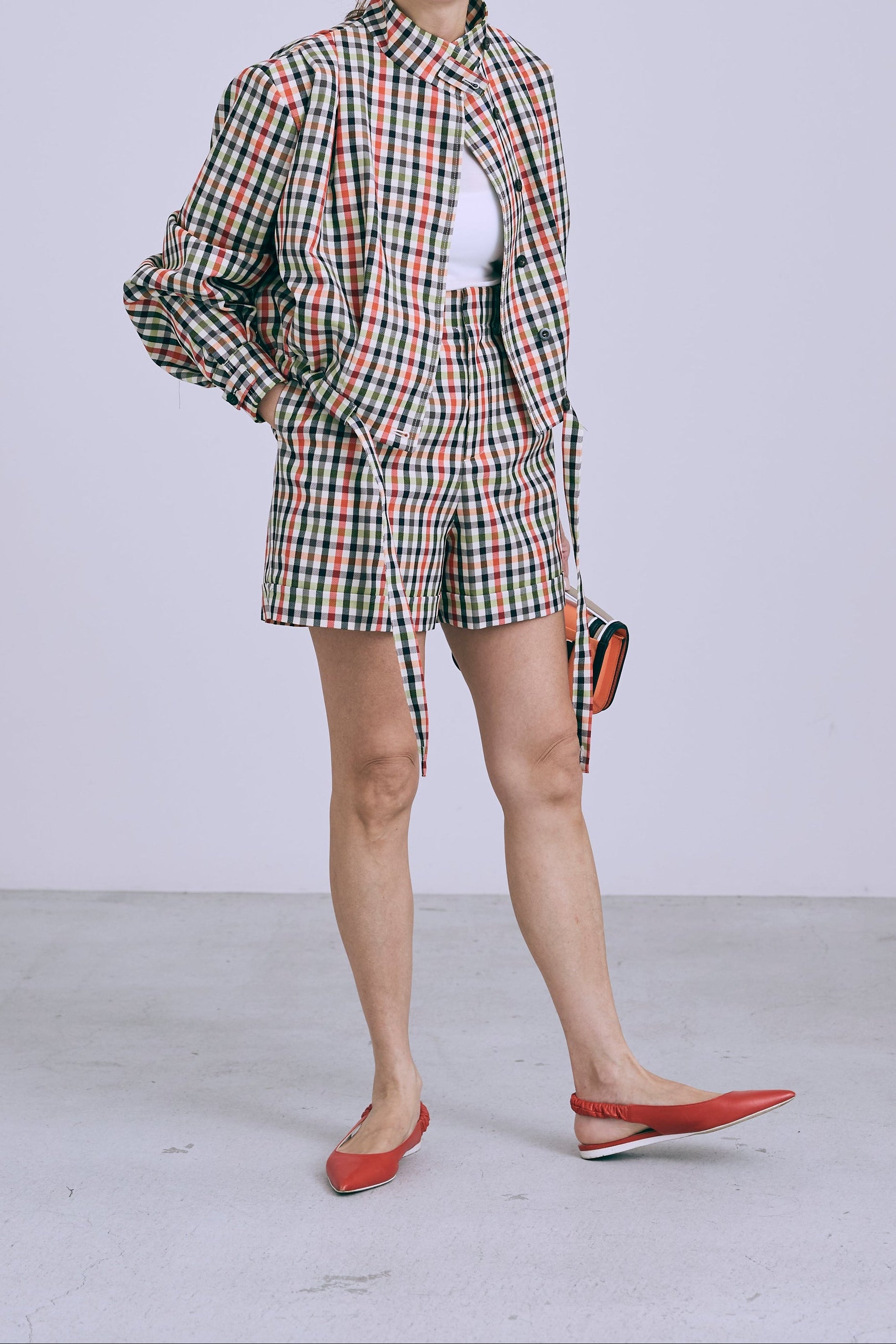 【PRE ORDER】Bloom blouson-Original check pattern-
