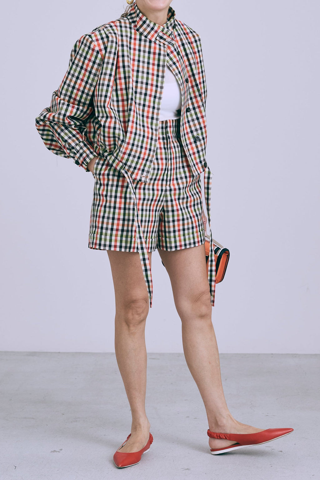 【PRE ORDER】Bloom blouson-Original check pattern-