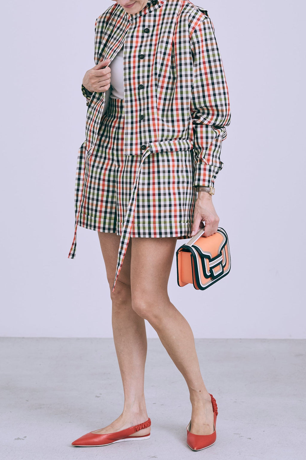 【PRE ORDER】Statement pants short -Original check pattern-