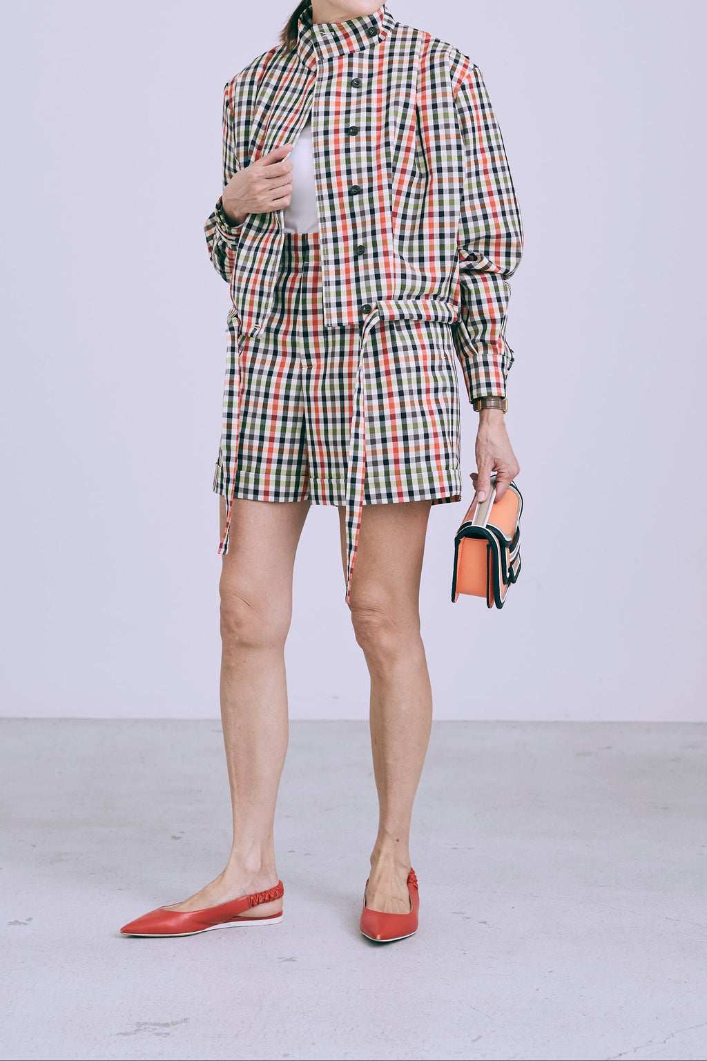 【PRE ORDER】Bloom blouson-Original check pattern-