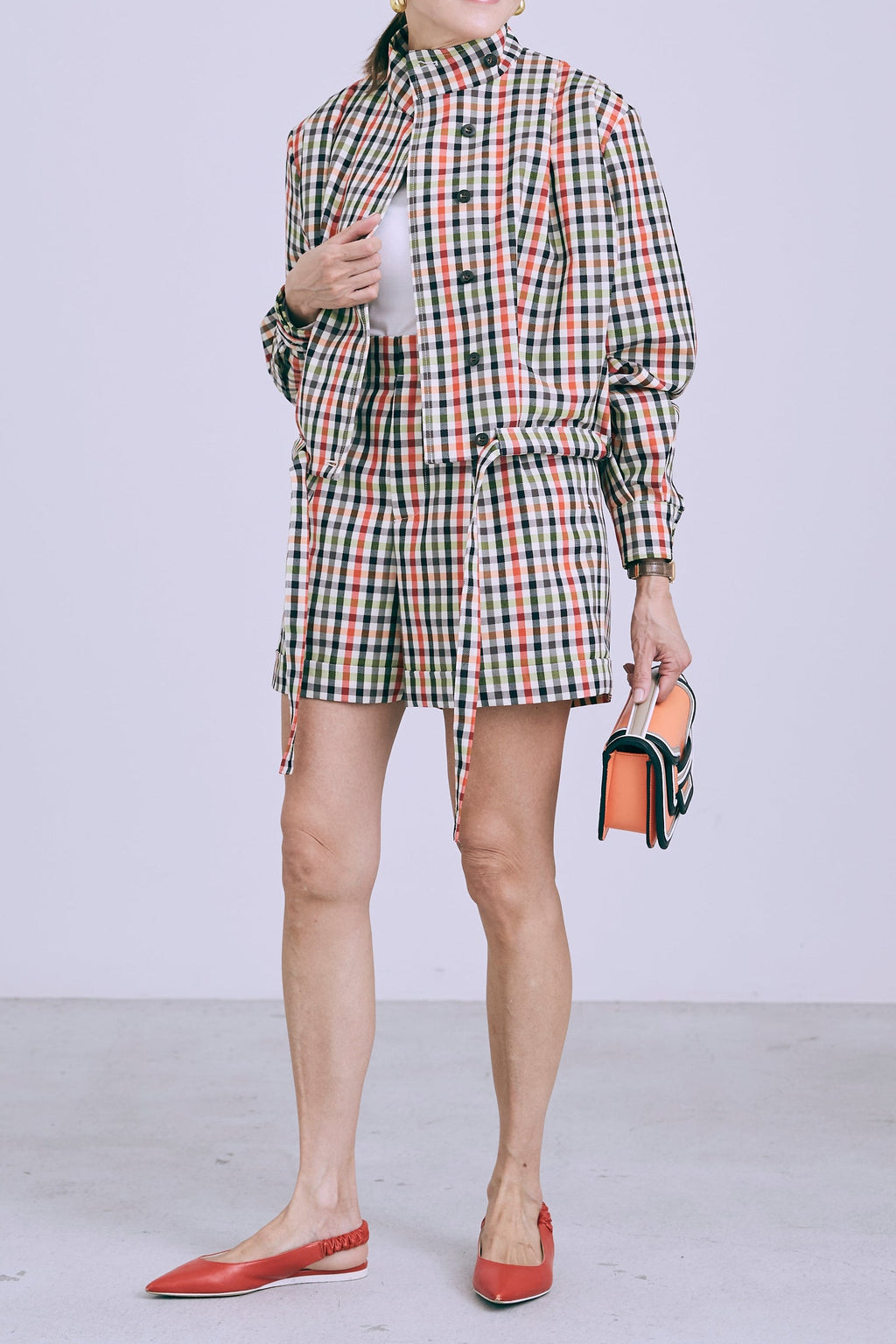 【PRE ORDER】Bloom blouson-Original check pattern-