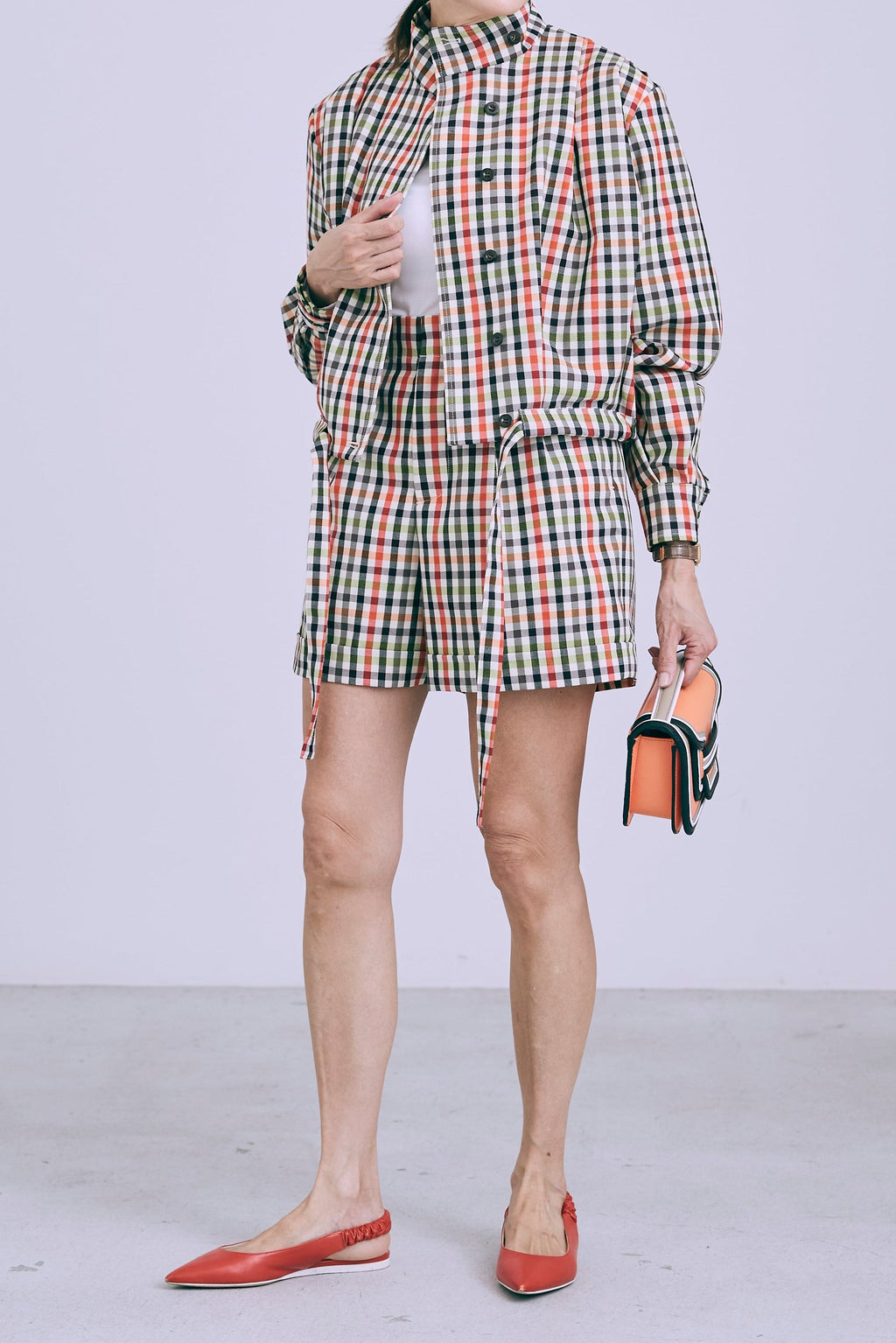 【PRE ORDER】Statement pants short -Original check pattern-