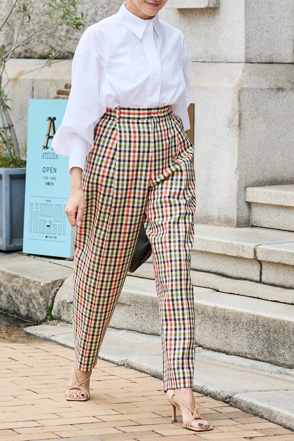 【PRE ORDER】Statement pants -Original check pattern-