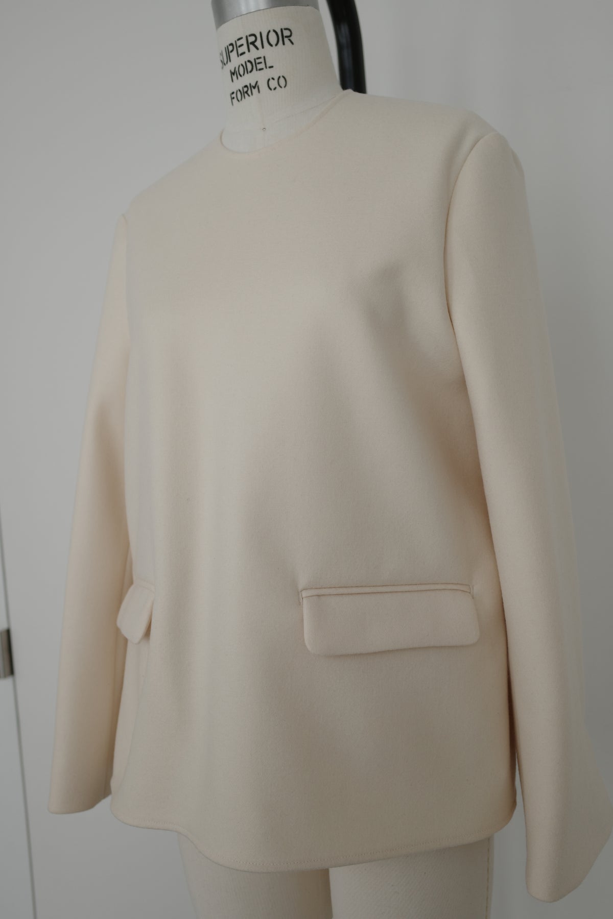 Wool Melton Lady Long Top
