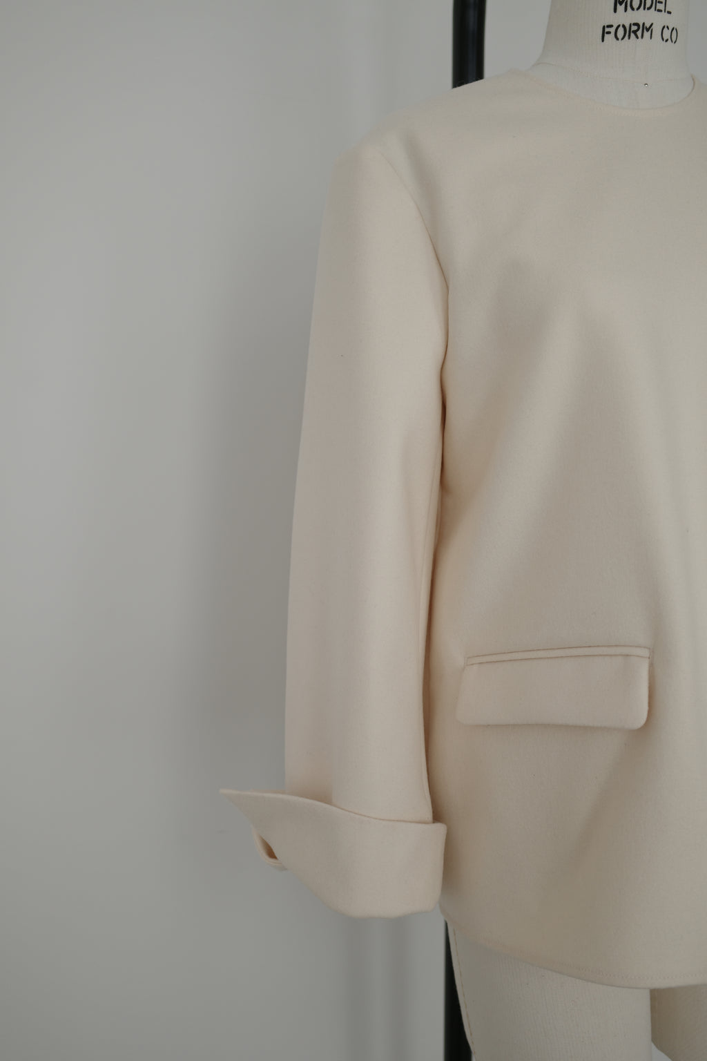 Wool Melton Lady Long Top
