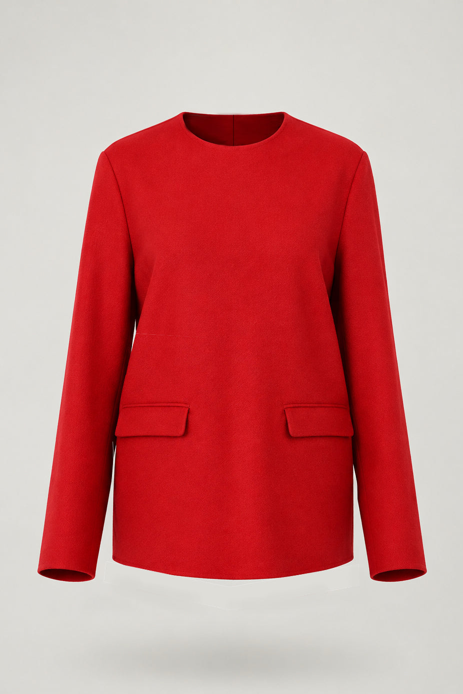 Wool Melton Lady Long Top