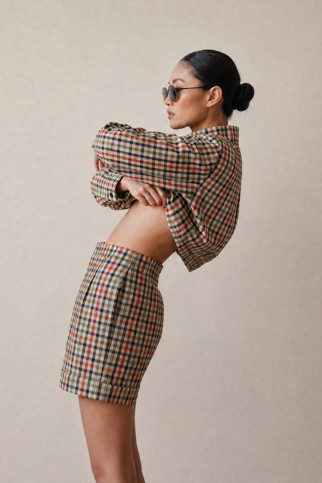 【PRE ORDER】Bloom blouson-Original check pattern-