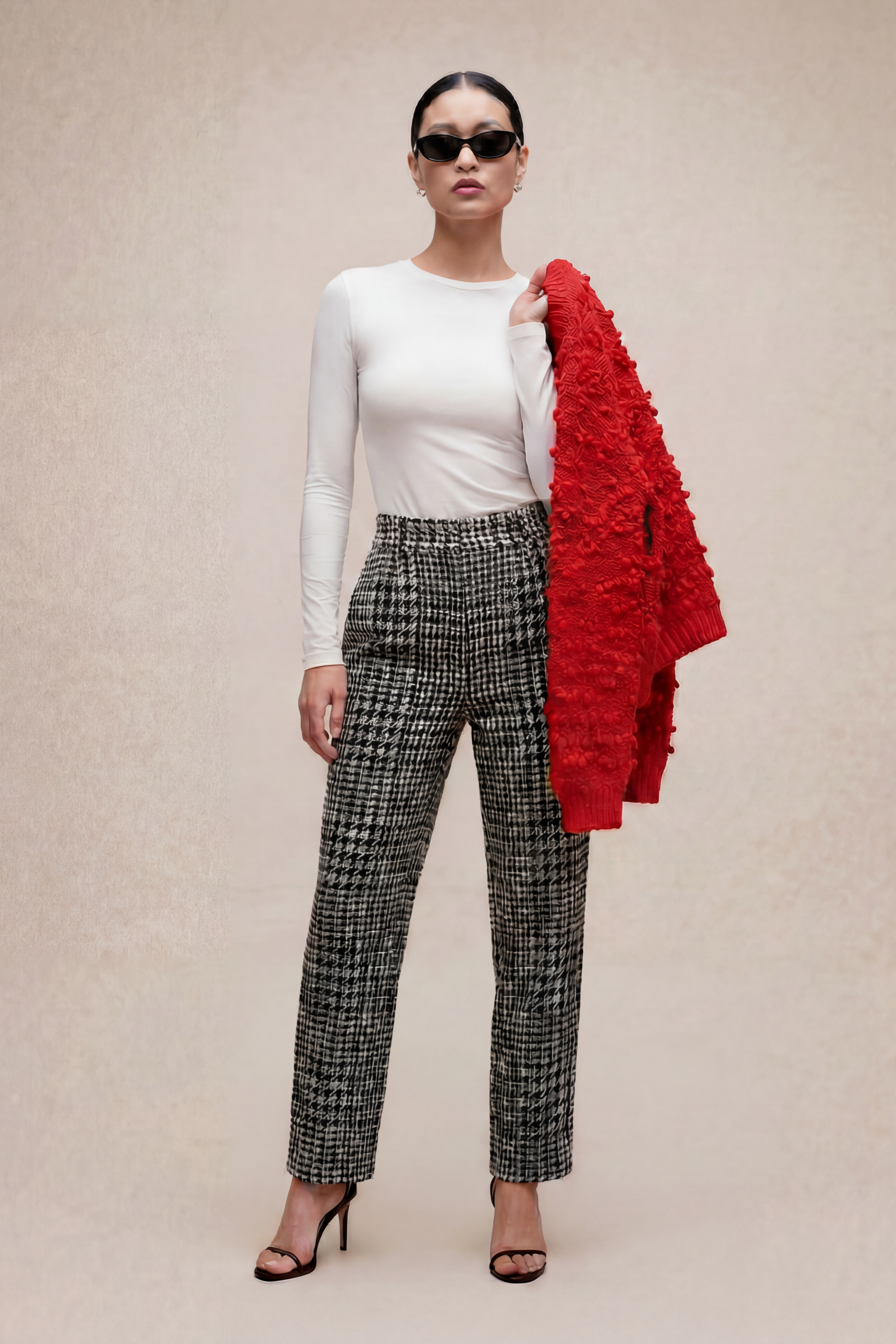 【PRE ORDER】Fringe tweed pants