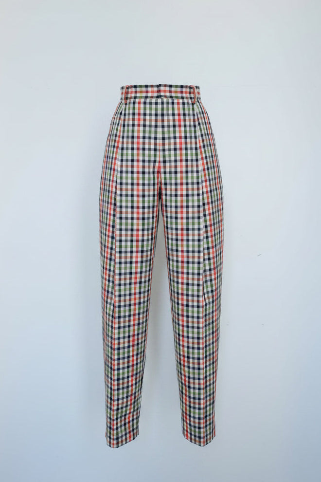 【PRE ORDER】Statement pants -Original check pattern-