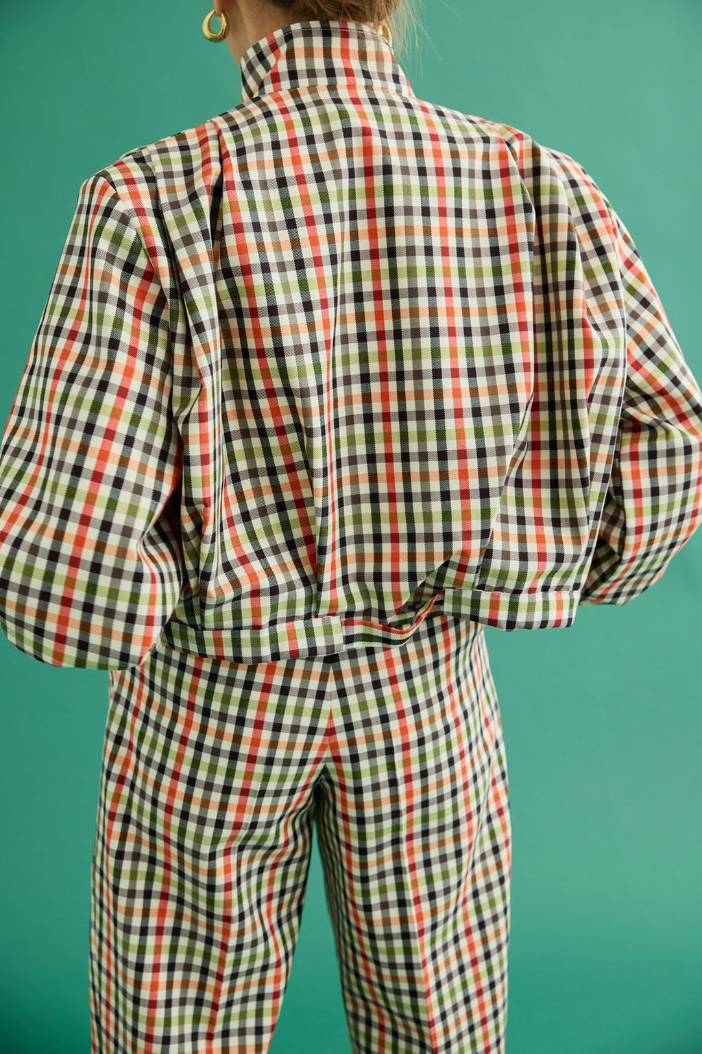 【PRE ORDER】Bloom blouson-Original check pattern-