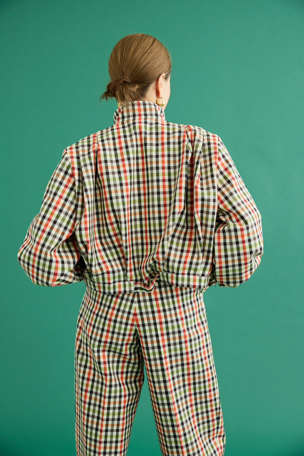 【PRE ORDER】Bloom blouson-Original check pattern-