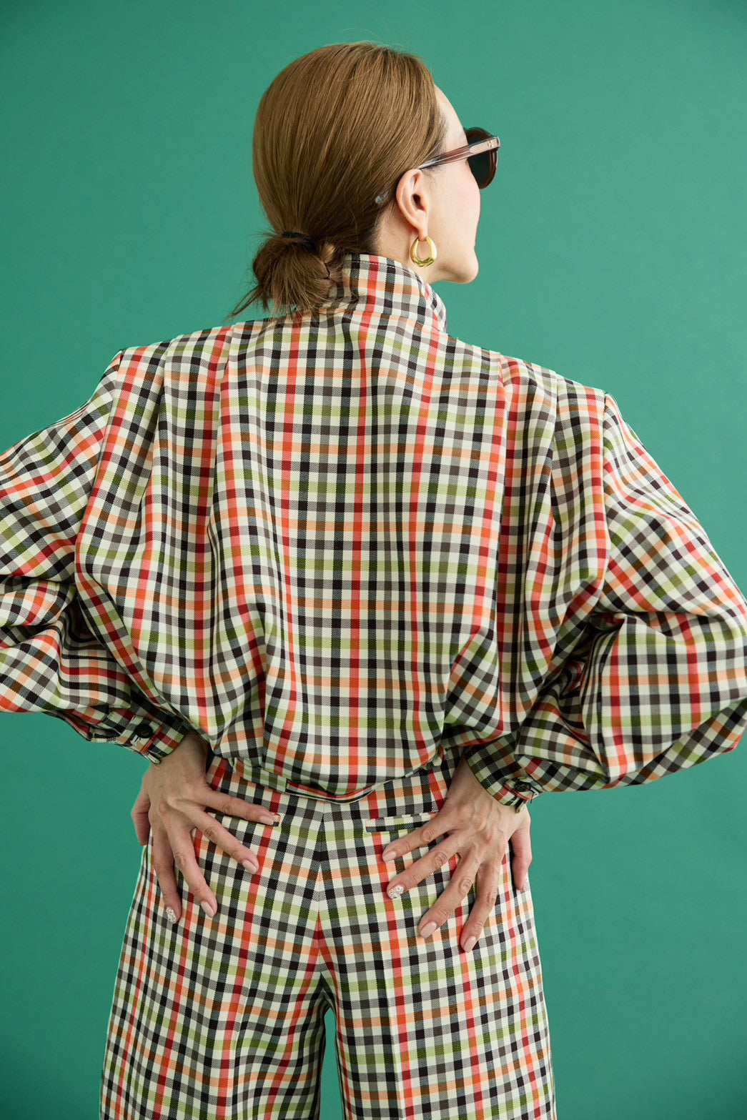 【PRE ORDER】Bloom blouson-Original check pattern-