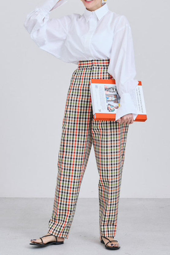 【PRE ORDER】Statement pants -Original check pattern-