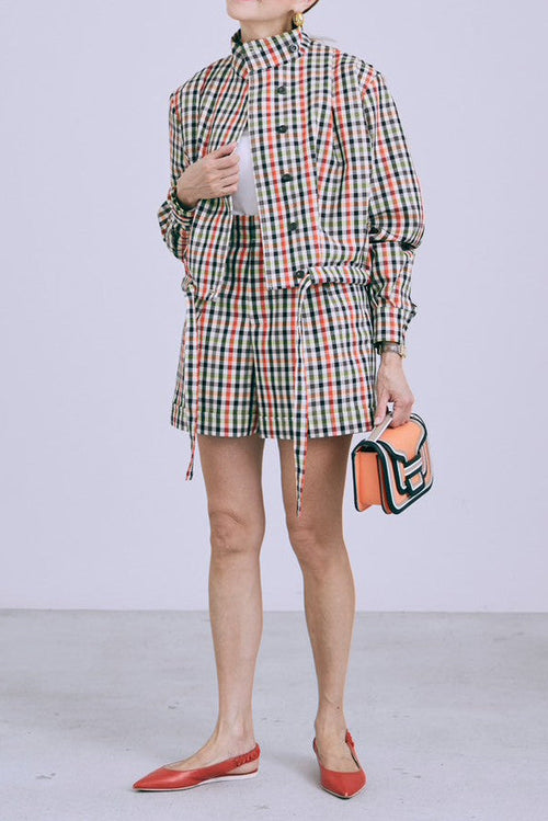 【PRE ORDER】Bloom blouson-Original check pattern-