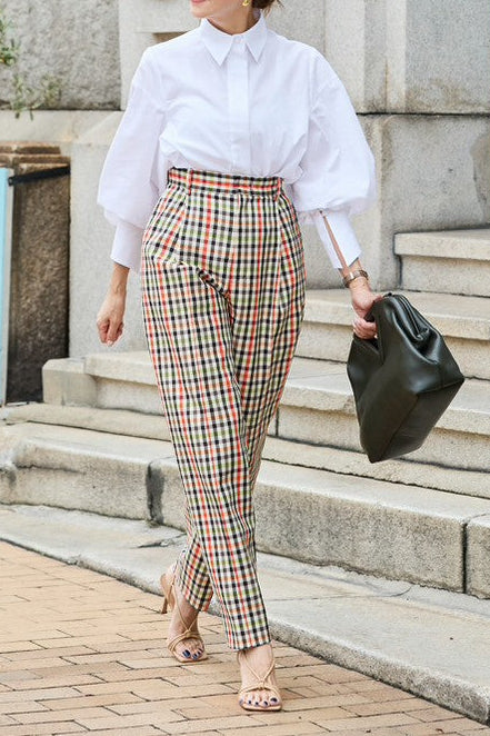 【PRE ORDER】Statement pants -Original check pattern-