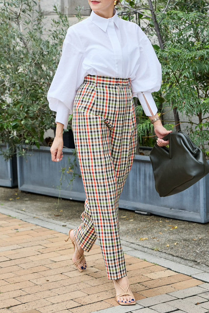【PRE ORDER】Statement pants -Original check pattern-