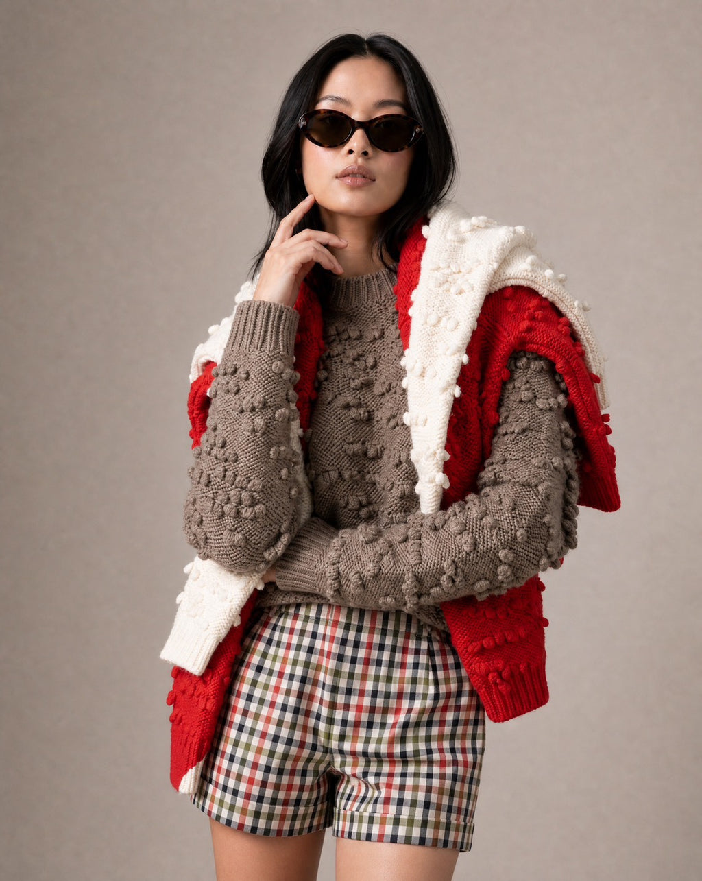 【PRE ORDER】Bloom blouson-Original check pattern-
