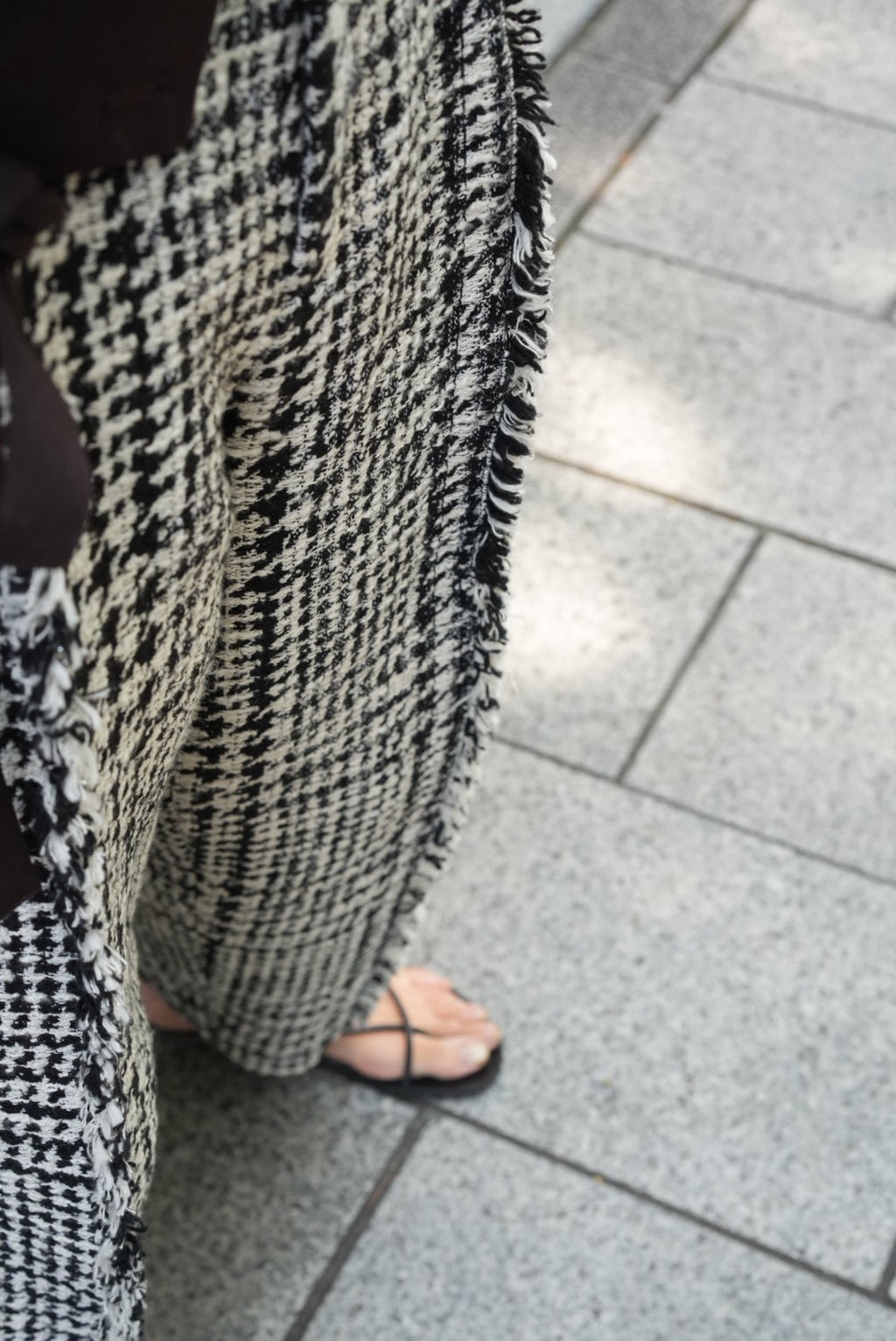 【PRE ORDER】Fringe tweed pants