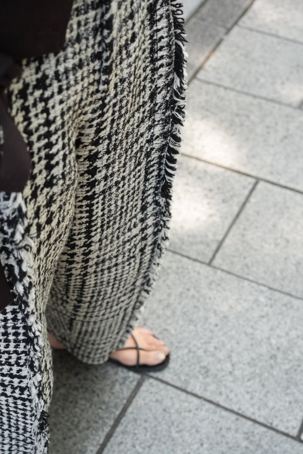 【PRE ORDER】Fringe tweed pants
