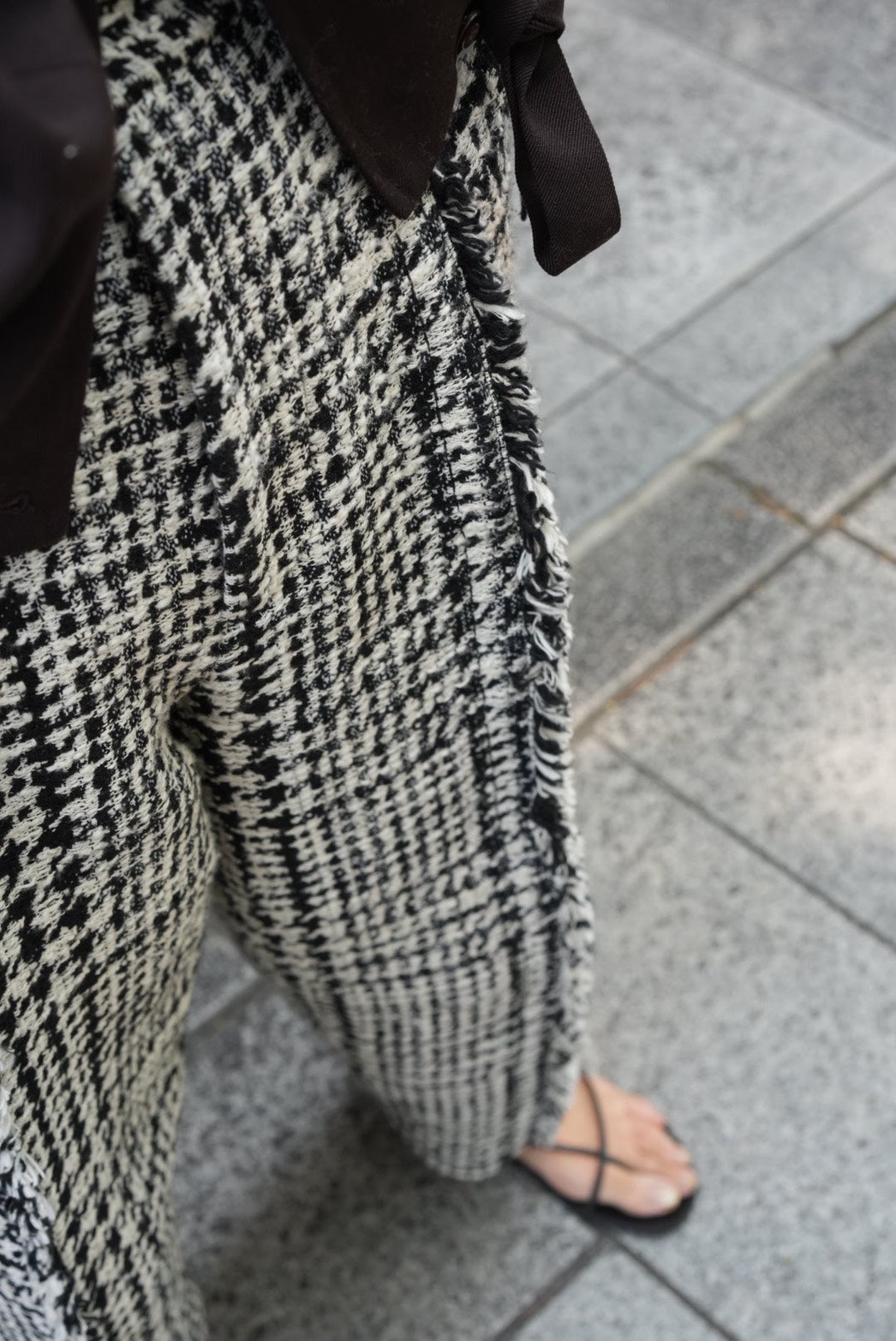 【PRE ORDER】Fringe tweed pants